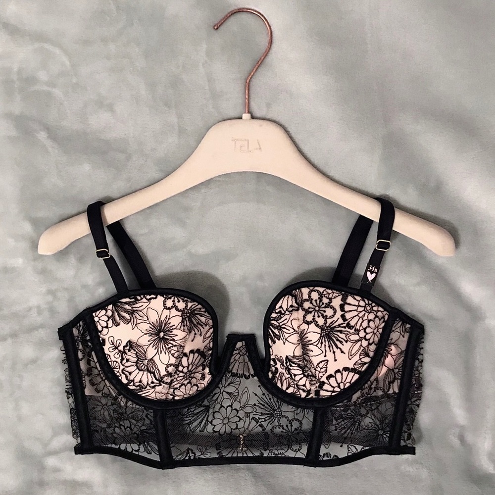 SOLD Victoria Secret Floral Embroidered Bralette